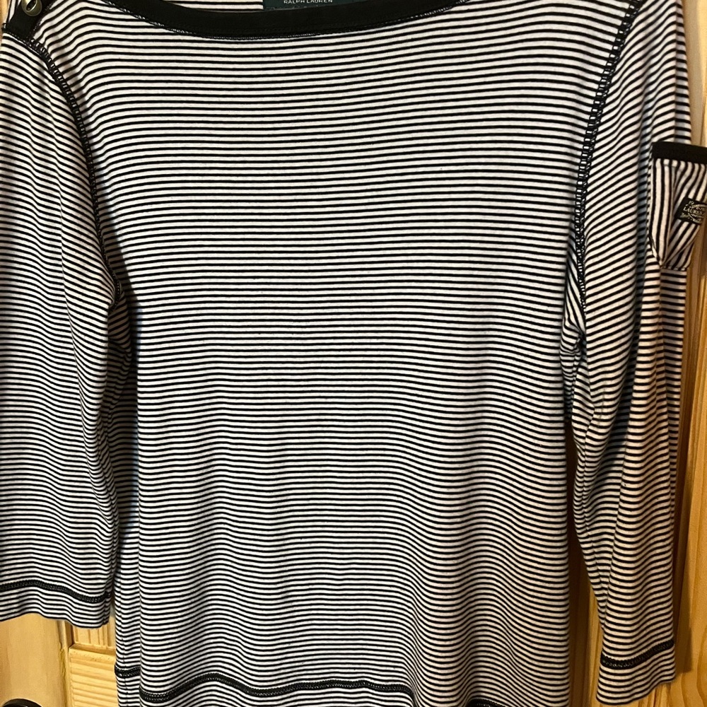 Ralph Lauren Monochrome Striped Tee